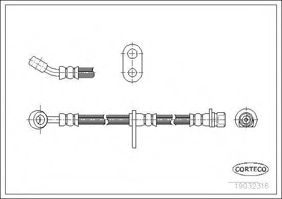 CORTECO 19032316 Гальмівний шланг
