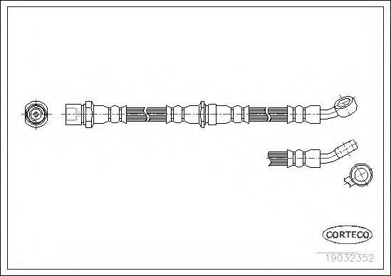 CORTECO 19032352 Гальмівний шланг