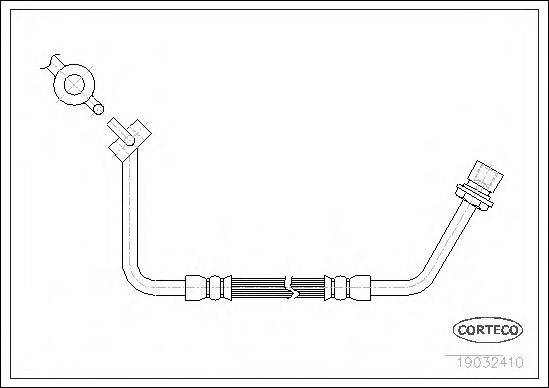 CORTECO 19032410 Гальмівний шланг