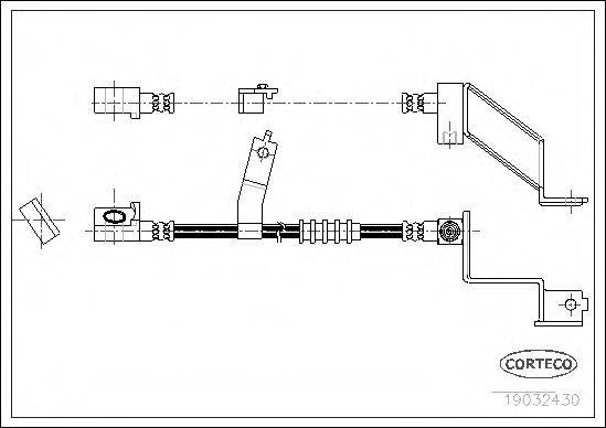 CORTECO 19032430 Гальмівний шланг