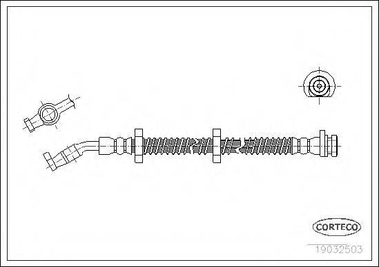CORTECO 19032503 Гальмівний шланг