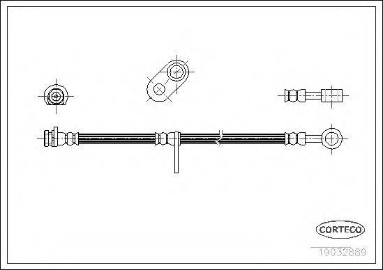 CORTECO 19032889 Гальмівний шланг
