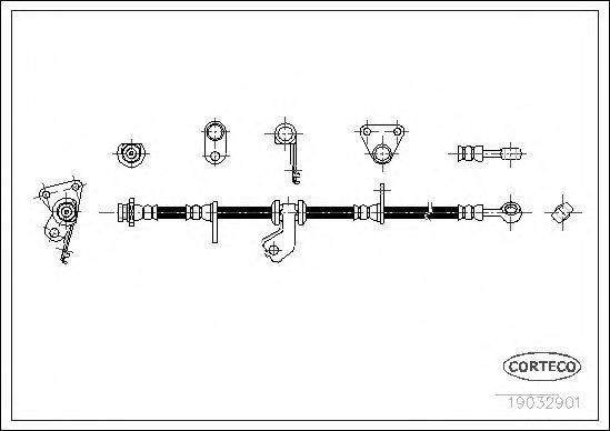 CORTECO 19032901 Гальмівний шланг