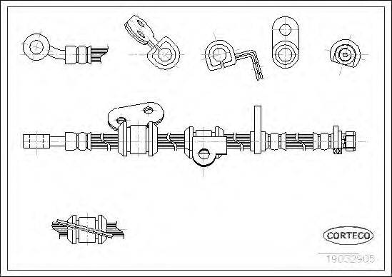 CORTECO 19032905 Гальмівний шланг