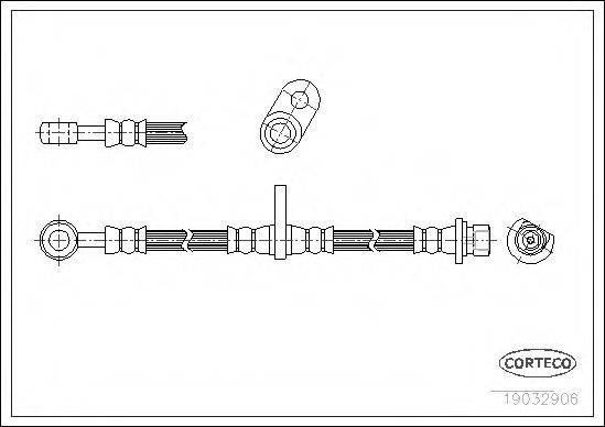 CORTECO 19032906 Гальмівний шланг