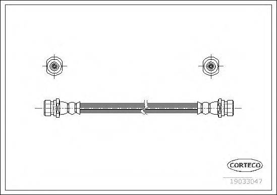 CORTECO 19033047 Гальмівний шланг