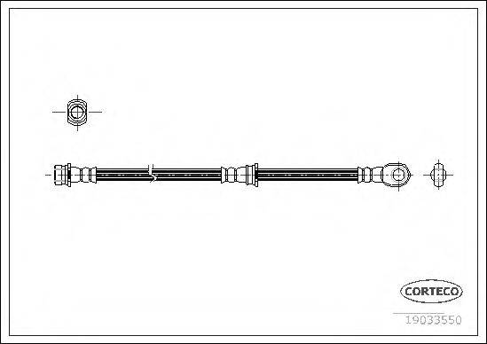 CORTECO 19033550 Гальмівний шланг