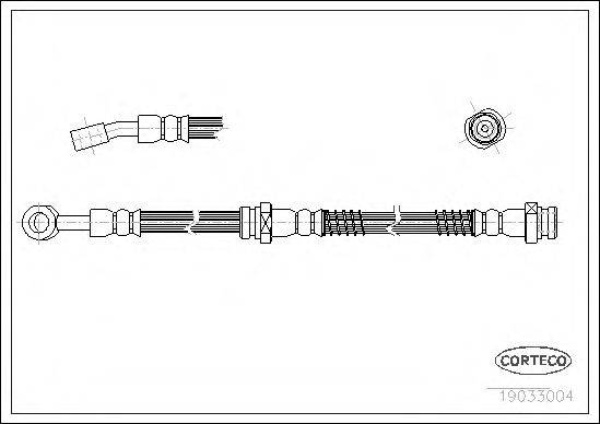 CORTECO 19033004 Гальмівний шланг