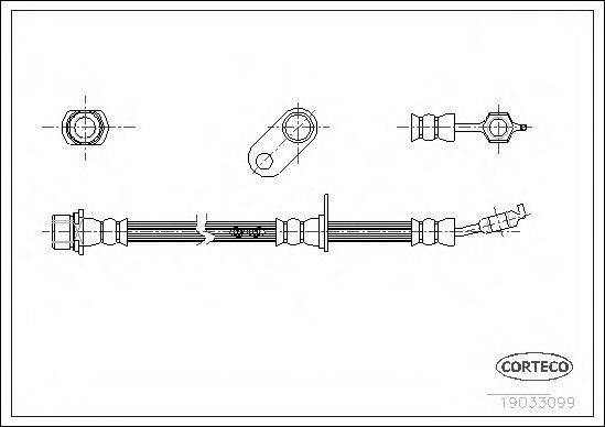 CORTECO 19033099 Гальмівний шланг