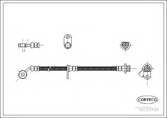 CORTECO 19033496 Гальмівний шланг
