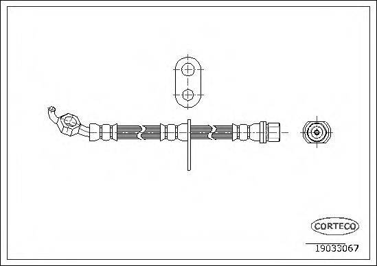 CORTECO 19033067 Гальмівний шланг