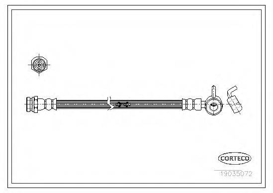 CORTECO 19035072 Гальмівний шланг