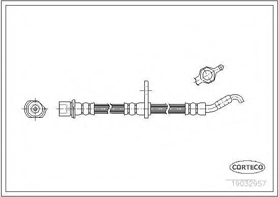 CORTECO 19032957 Гальмівний шланг