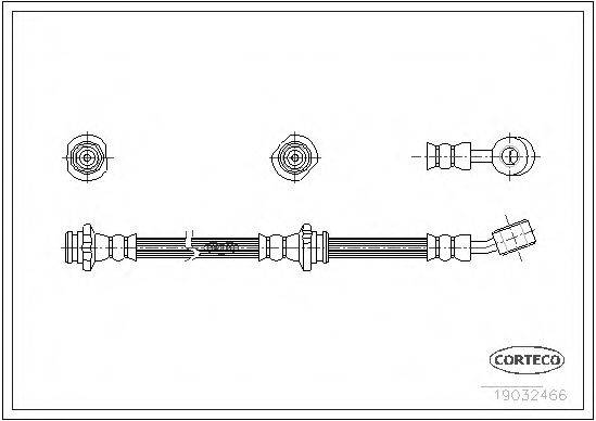 CORTECO 19032466 Гальмівний шланг