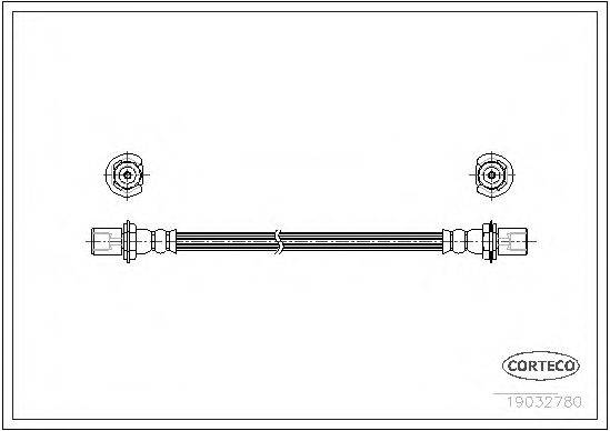CORTECO 19032780 Гальмівний шланг