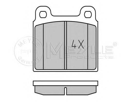 MEYLE 0252001115 Комплект гальмівних колодок, дискове гальмо