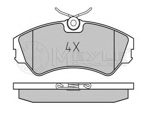 MEYLE 0252012419 Комплект гальмівних колодок, дискове гальмо