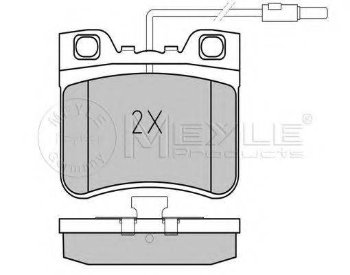 MEYLE 0252126717PD Комплект гальмівних колодок, дискове гальмо