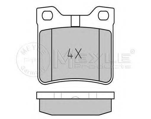 MEYLE 0252127817 Комплект гальмівних колодок, дискове гальмо