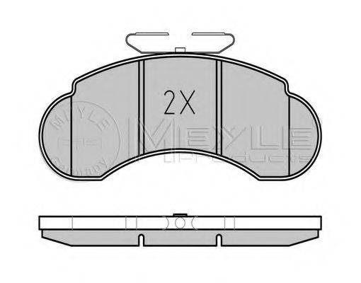 MEYLE 0252157314 Комплект гальмівних колодок, дискове гальмо
