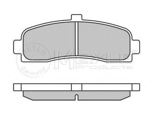 MEYLE 0252162615 Комплект гальмівних колодок, дискове гальмо