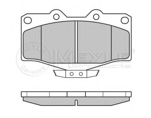 MEYLE 0252167915W Комплект гальмівних колодок, дискове гальмо