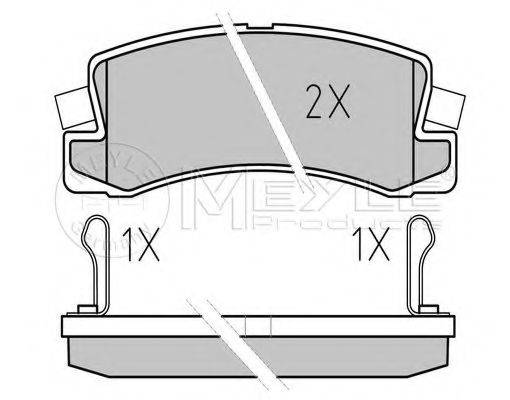 MEYLE 0252183315W Комплект гальмівних колодок, дискове гальмо
