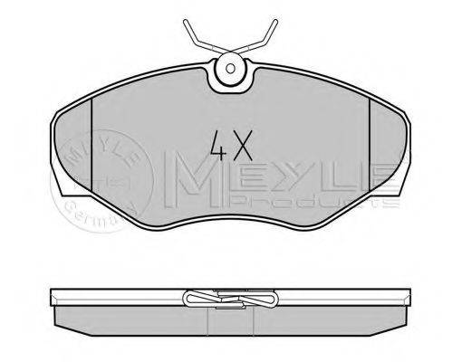 MEYLE 0252309918 Комплект гальмівних колодок, дискове гальмо