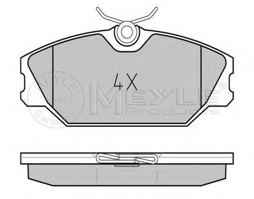MEYLE 0252317218 Комплект гальмівних колодок, дискове гальмо