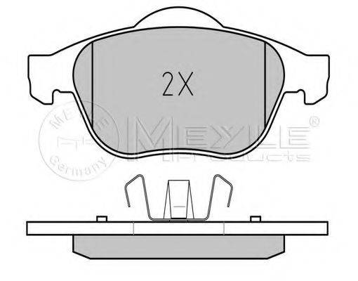 MEYLE 0252324818 Комплект гальмівних колодок, дискове гальмо