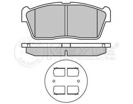 MEYLE 0252350715 Комплект гальмівних колодок, дискове гальмо
