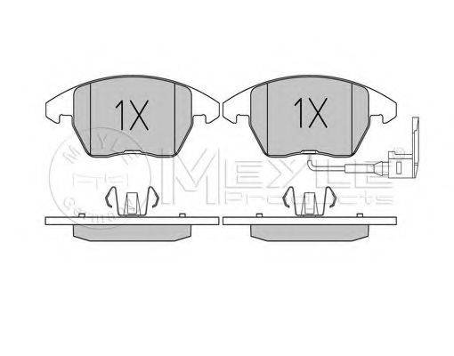 MEYLE 0252358720PD Комплект гальмівних колодок, дискове гальмо