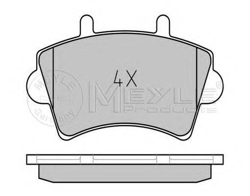MEYLE 0252361318 Комплект гальмівних колодок, дискове гальмо