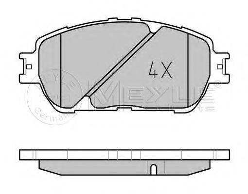 MEYLE 0252385516 Комплект гальмівних колодок, дискове гальмо
