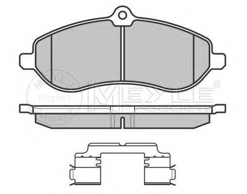 MEYLE 0252459518W Комплект гальмівних колодок, дискове гальмо