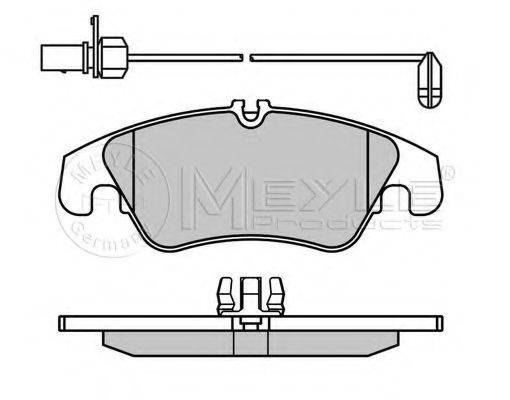 MEYLE 0252474319W Комплект гальмівних колодок, дискове гальмо