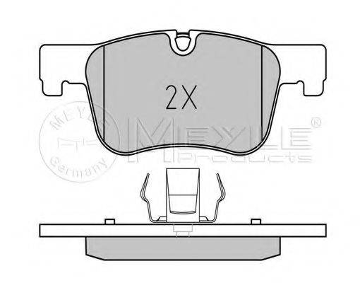 MEYLE 0252550618 Комплект гальмівних колодок, дискове гальмо
