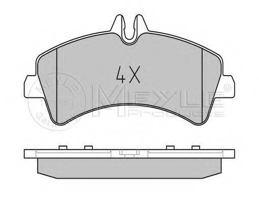 MEYLE 0252921720 Комплект гальмівних колодок, дискове гальмо