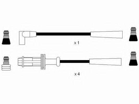 NGK 44285 Комплект дротів запалювання