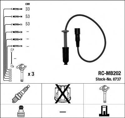 NGK 0737 Комплект дротів запалювання