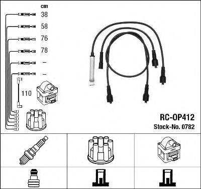 NGK 0782 Комплект дротів запалювання