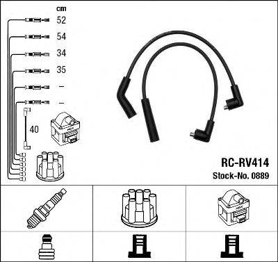 NGK 0889 Комплект дротів запалювання