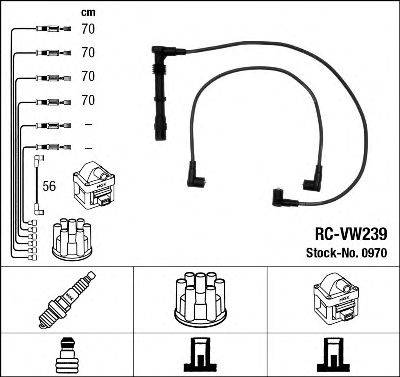 NGK 0970 Комплект дротів запалювання