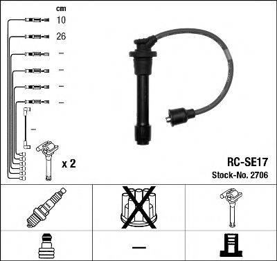 NGK 2706 Комплект дротів запалювання