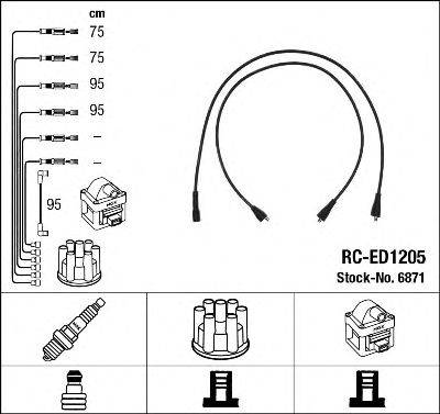 NGK 6871 Комплект дротів запалювання