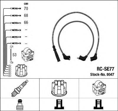 NGK 8047 Комплект дротів запалювання