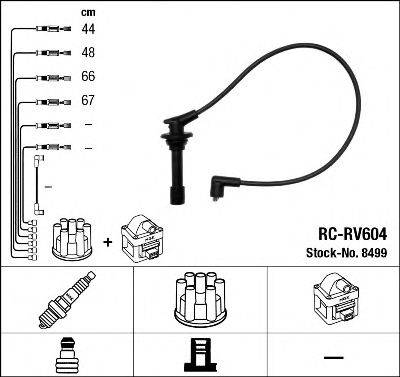 NGK 8499 Комплект дротів запалювання