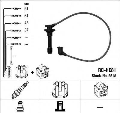 NGK 8518 Комплект дротів запалювання