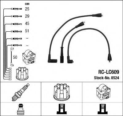 NGK 8524 Комплект дротів запалювання