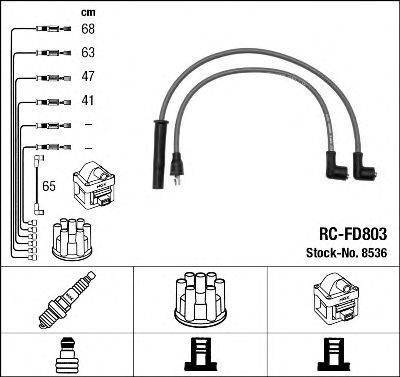 NGK 8536 Комплект дротів запалювання